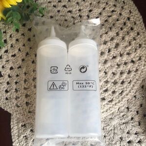 IKEA Set of Two Clear Squeeze Bottles